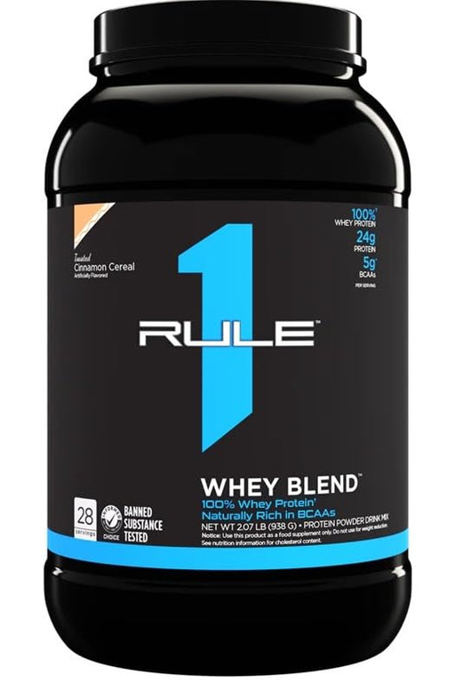 Rule One R1 Whey Blend, Toasted Cinnamon Cereal - 938g Best Value Sports Supplements at MYSUPPLEMENTSHOP.co.uk