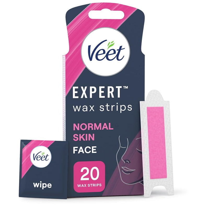 Veet Expert Wax Strips Face x 20 - Hair Removal at MySupplementShop by Veet