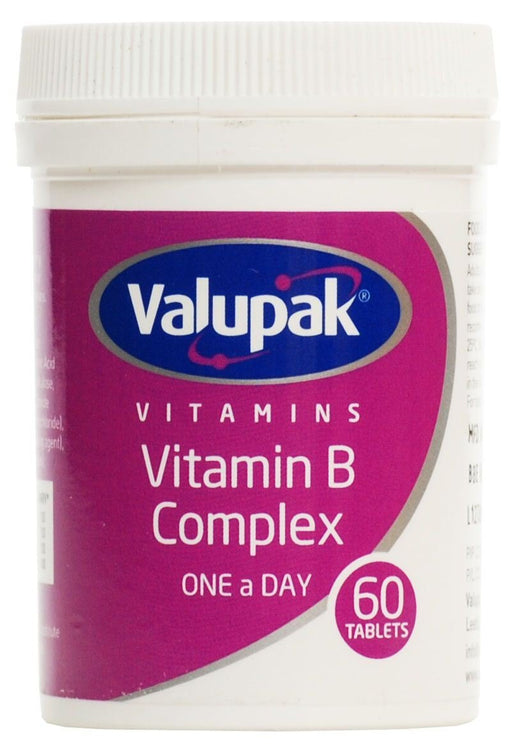 Valupak Vitamin B Complex 60 Tablets - Energy & Mind at MySupplementShop by Grace Nnvg