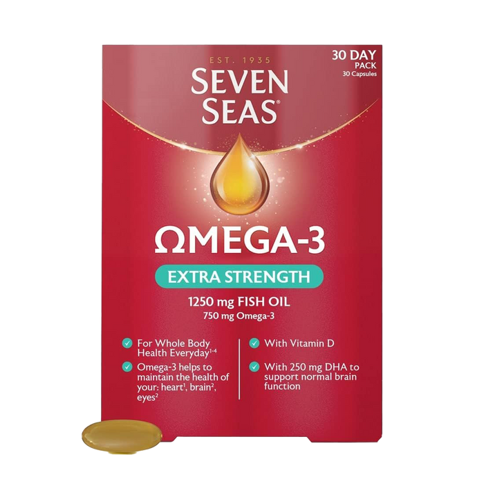 Seven Seas Omega-3 Extra Strength With Vitamin D 30 Capsules