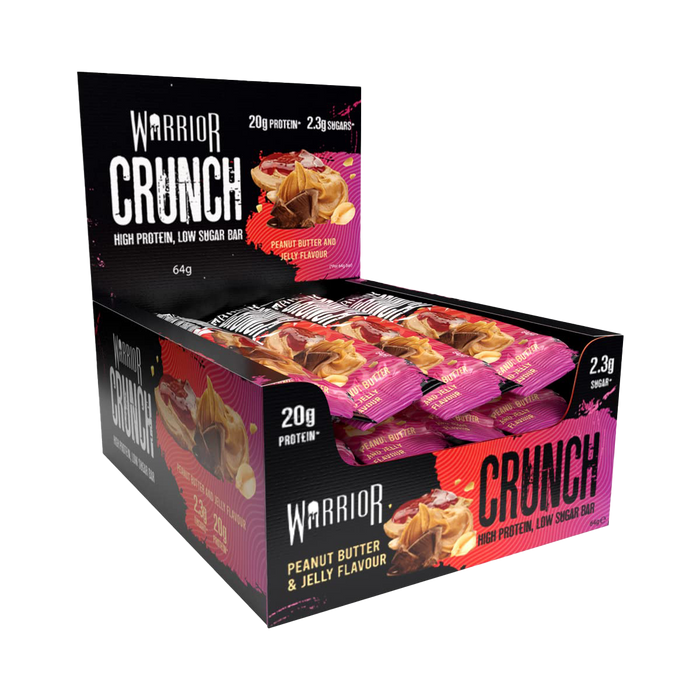 Warrior Crunch Bars 12x64g Peanut Butter Jelly