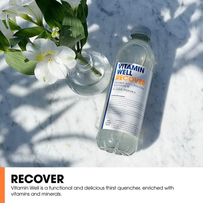 Vitamin Well Recover 12x500ml Pfirsich &amp; Holunderblüte