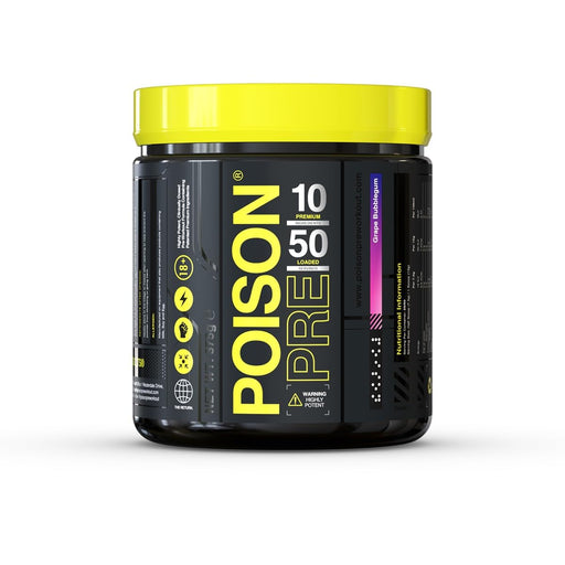 Poison Pre 375g Grape Bubblegum - Sports Nutrition at MySupplementShop by POISON