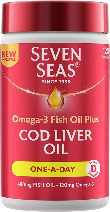 Seven Seas Cod Liver Oil 120 Capsules - Joint Care at MySupplementShop by Seven Seas