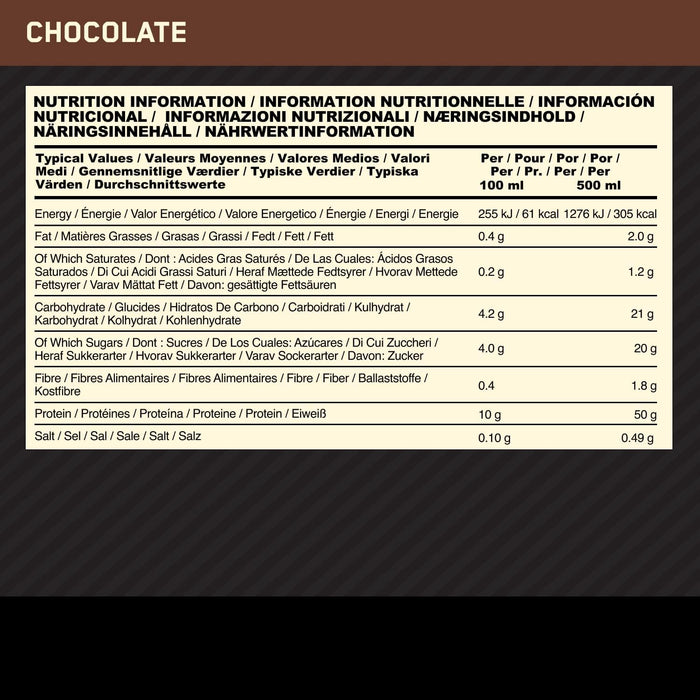 ON High Protein Shake – RTD, Schokolade, Muskelunterstützung, 10er-Pack