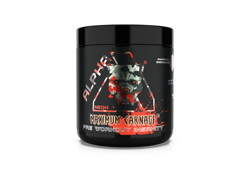 Alpha Neon Maximum Carnage 30 Servings Raspberry Lemonade Best Value Health Personal Care at MYSUPPLEMENTSHOP.co.uk