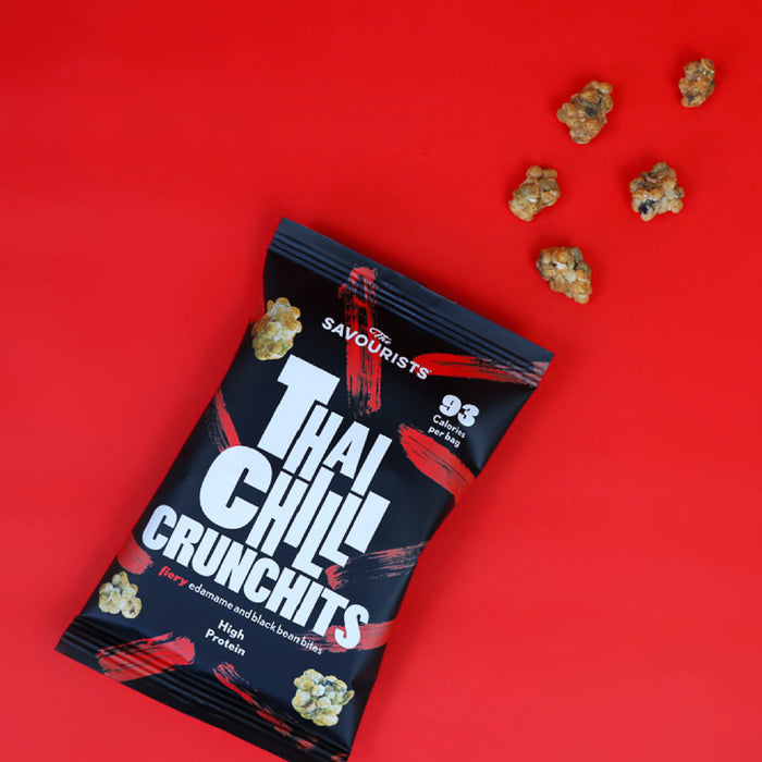 The Savourists Crunchits 12x25g Thai Chilli Best Value Puffed Snack at MYSUPPLEMENTSHOP.co.uk