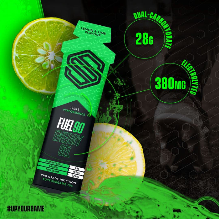 Soccer Supplement Fuel90  Energy Gel 12x70g Lemon & Lime