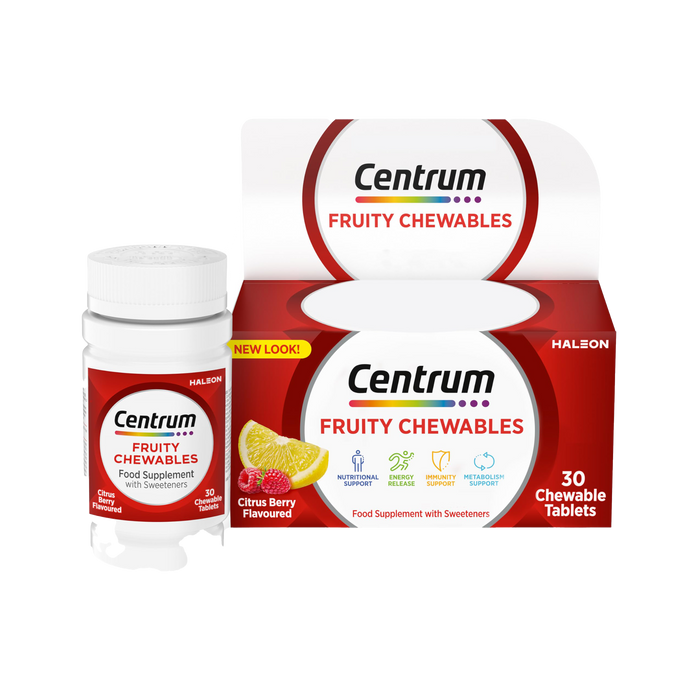 Centrum Fruity Chewables 30 Tablets