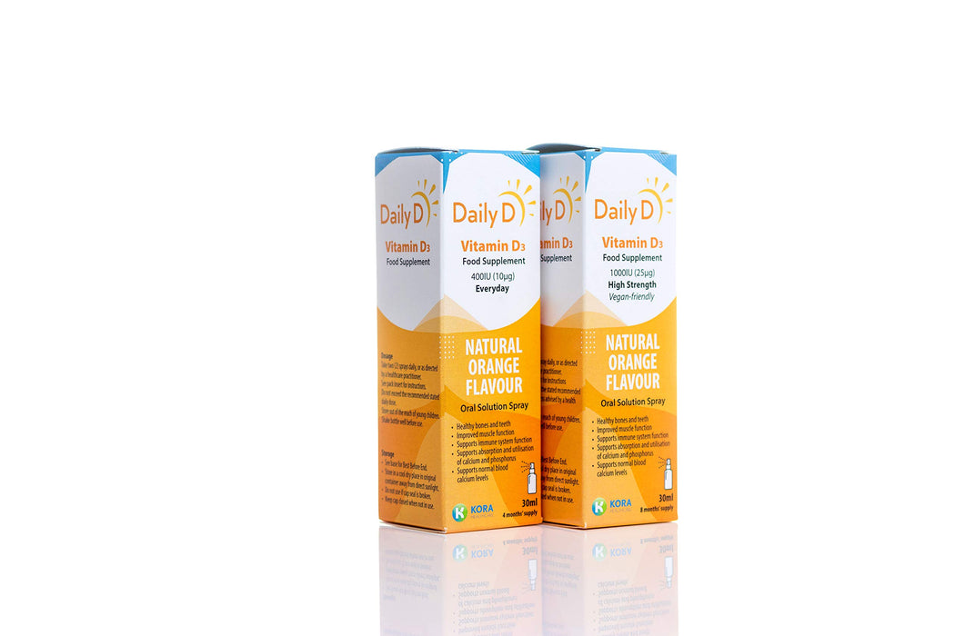 DailyD 400iu Vitamin D3 Spray - 30ml - Bone Care at MySupplementShop by K Kora Healthcare Daily D