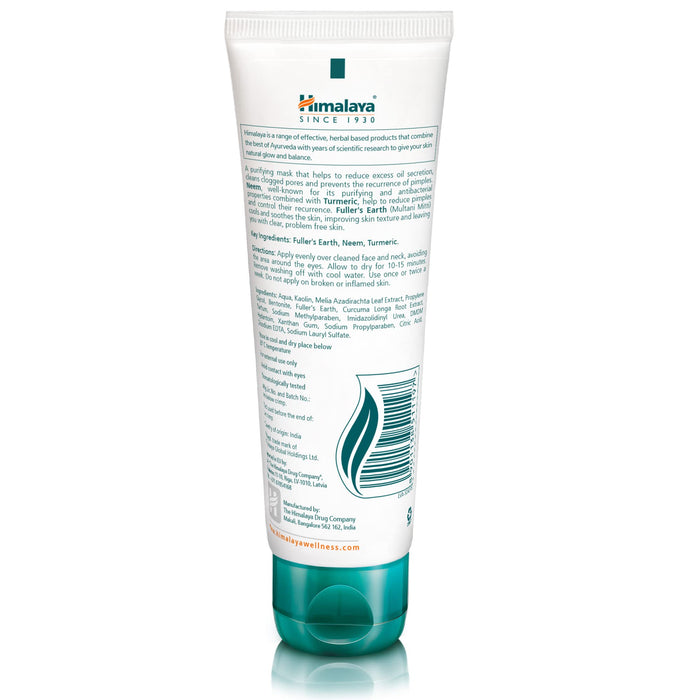 Himalaya Purifying Neem Mask 75ml - Health Foods at MySupplementShop by Himalaya