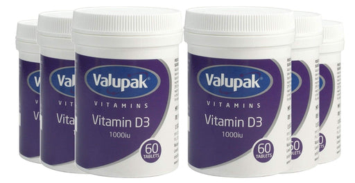 Valupak Vitamin D3 60 Tablets - Bone Care at MySupplementShop by Valupak