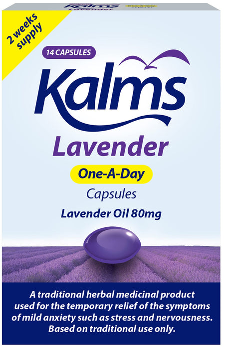 Kalms Lavender 14 Capsules - Stress Relief at MySupplementShop by Kalms