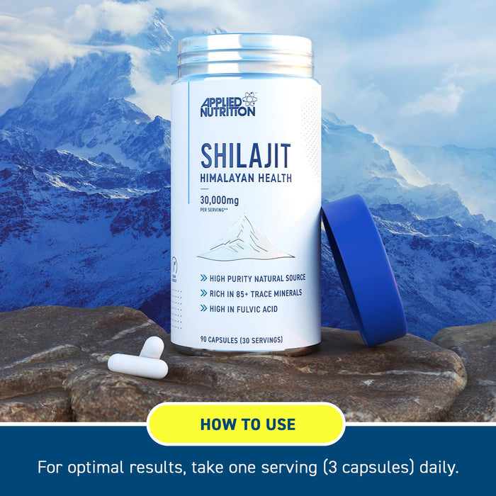 Applied Nutrition Pure Shilajit 90 capsules - Shilajit at MySupplementShop by Applied Nutrition