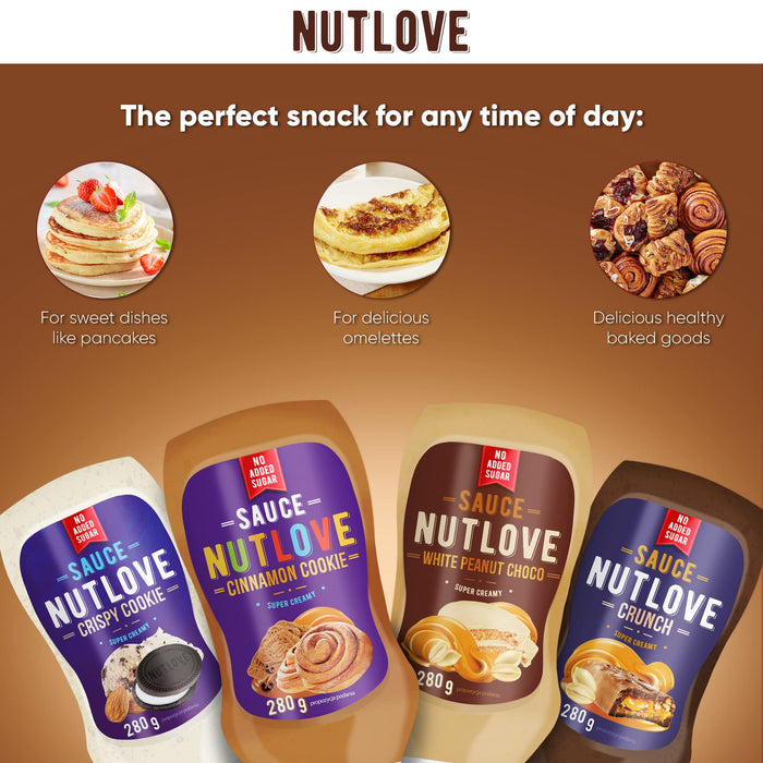 Nutlove Sauce, Cinnamon Cookie - 280 ml. | Premium Dessert Sauces at MYSUPPLEMENTSHOP.co.uk