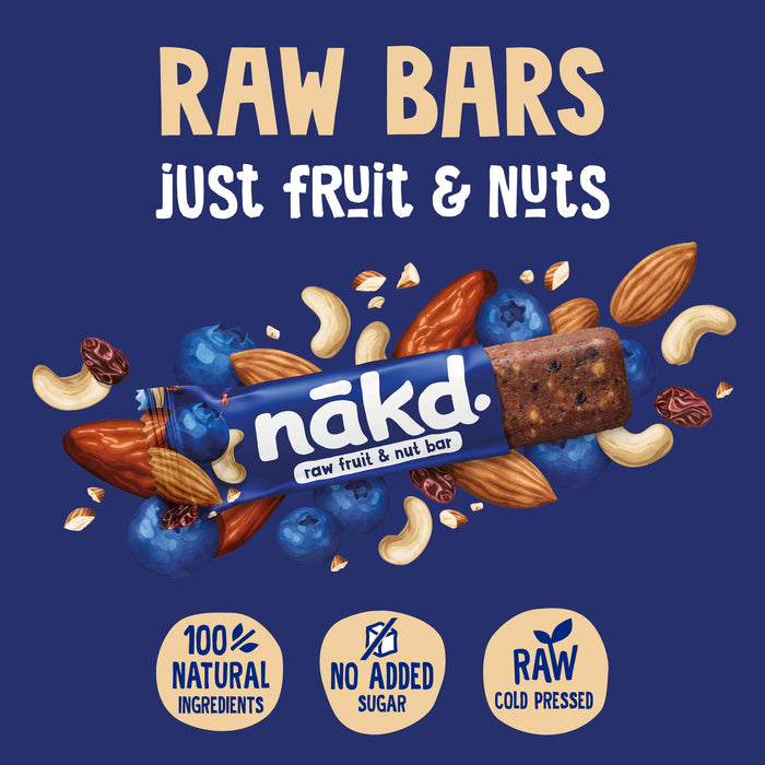 Nakd Nudies - 35g x 18 Blueberry Muffin (Vegan) | Premium Fruit & Nut Bars at MYSUPPLEMENTSHOP.co.uk