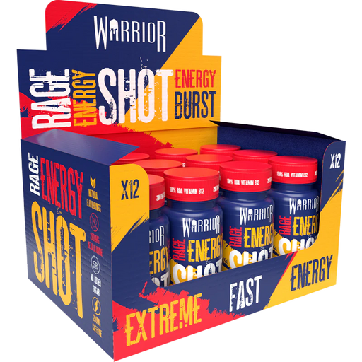 Warrior RAGE Energy Shots 12x60ml - Energy Burst - Sports Nutrition at MySupplementShop by Warrior