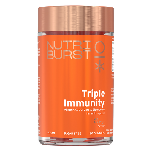 Nutriburst Triple Immunity 180g Berry | Premium Sports Supplements at MYSUPPLEMENTSHOP.co.uk