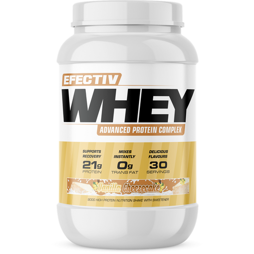 Efectiv Nutrition Whey Protein 900g Vanilla Cheesecake - Whey Proteins at MySupplementShop by Efectiv