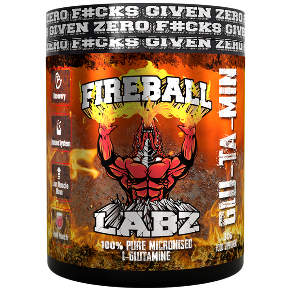 Fireball Labz Glu-Ta-Min 300g Unflavoured | Premium L-Glutamine at MySupplementShop.co.uk