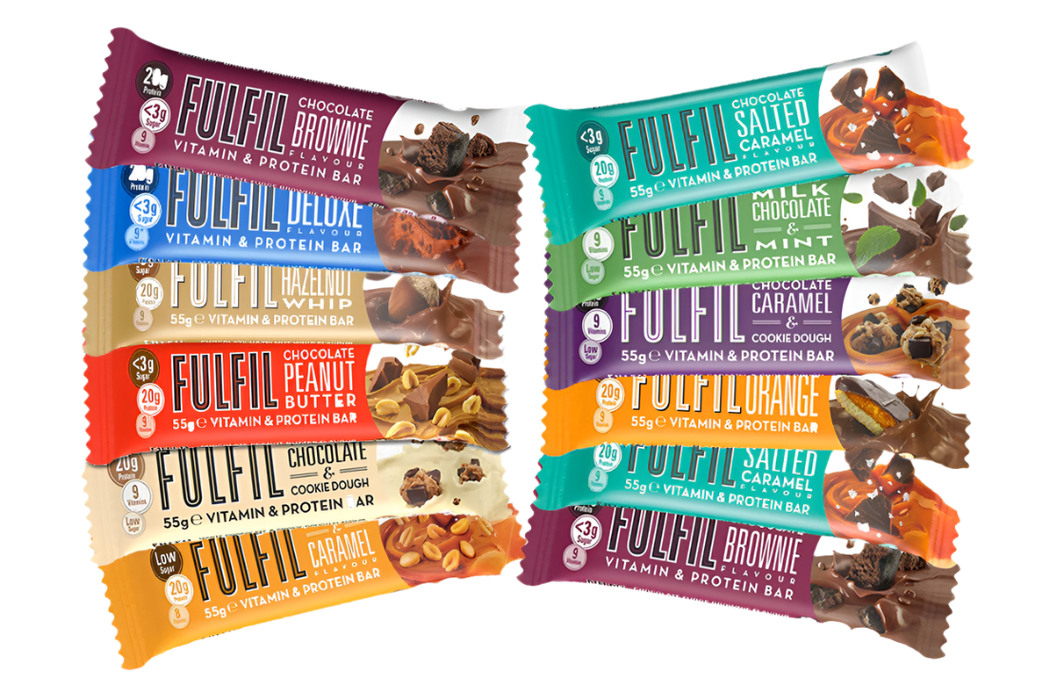 Fulfil Vitamin & Protein Bar 15x55g – High Protein, Low Sugar, 9 Essential Vitamins