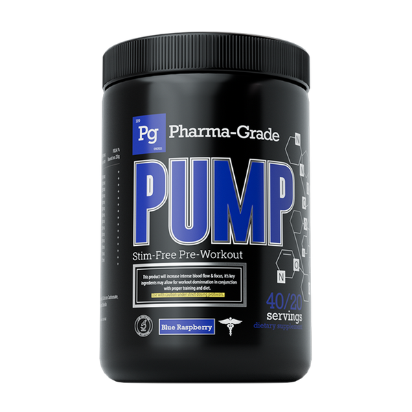 Pharma Grade PUMP 400g Blue Raz | Premium Energy and Performance at MySupplementShop.co.uk