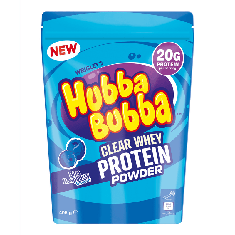 Hubba Bubba Clear Whey 405g Blue Raspberry at MySupplementShop.co.uk