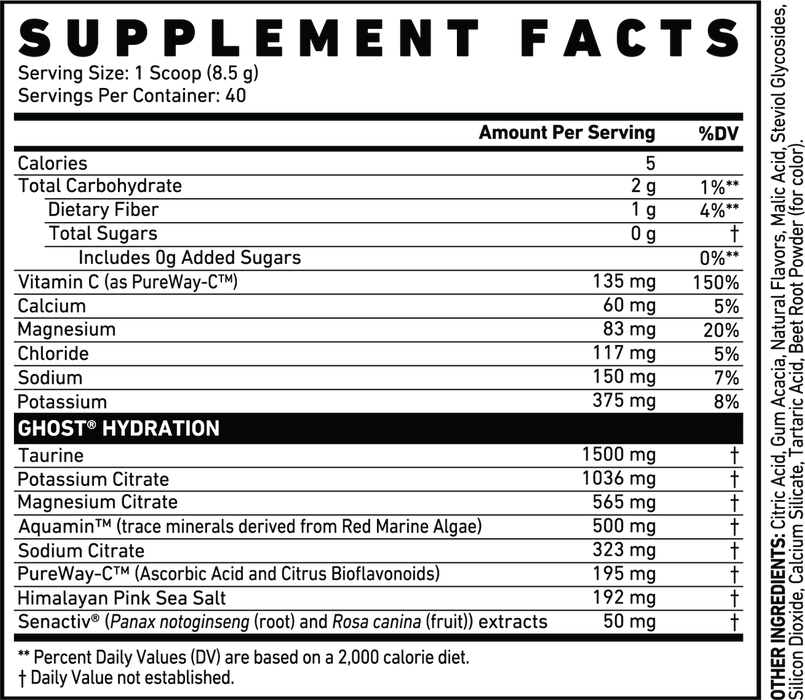 Ghost Hydration 360g - Hydration Supplement at MySupplementShop by Ghost