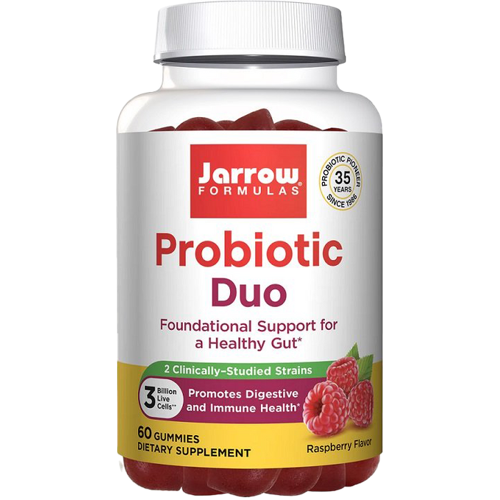 Jarrow Formulas Probiotic Duo, Raspberry - 60 gummies