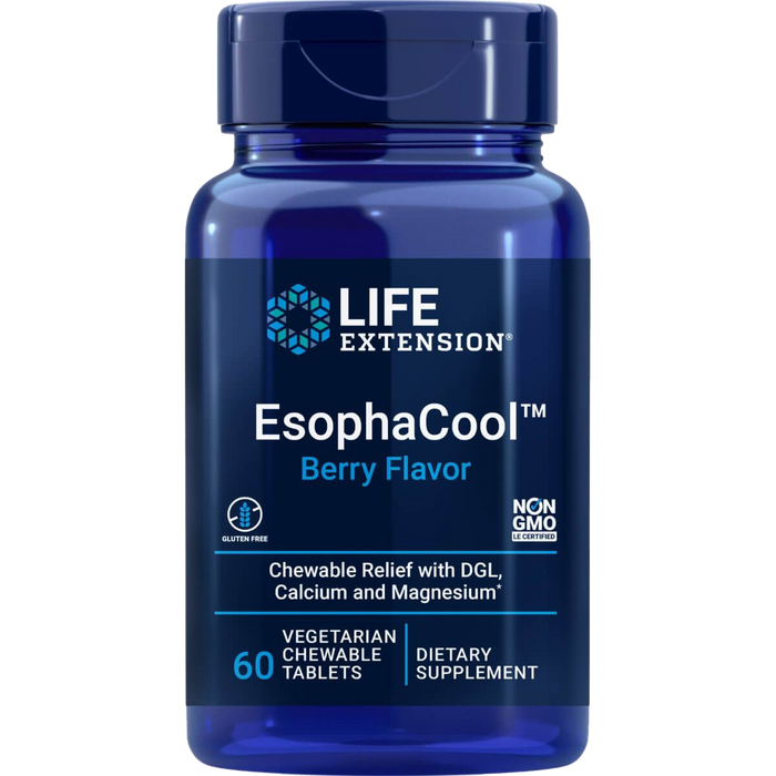 Life Extension EsophaCool 60 Chewable Berry Tablets