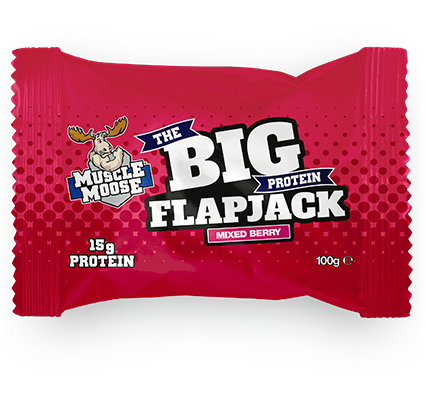 Muscle Moose Big Protein Flapjack 12x100g - Sports Nutrition at MySupplementShop by Muscle Moose