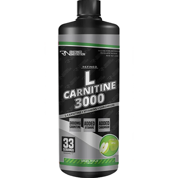 Refined Nutrition L-Carnitine 3000 500ml - Green Apple - Acetyl-L-Carnitine at MySupplementShop by REFINED NUTRITION