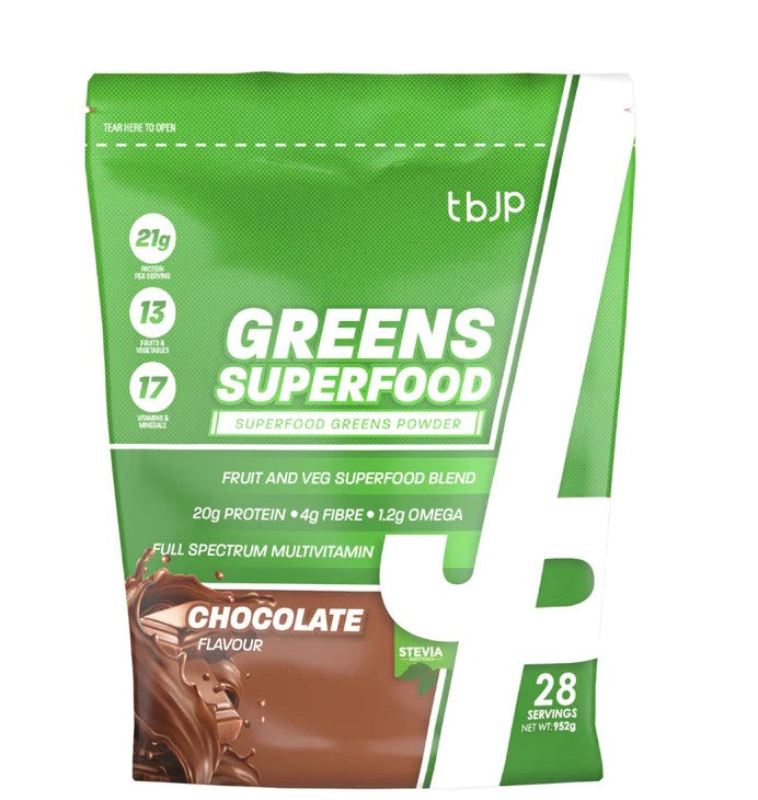 Trained By JP Superfood Greens 1kg Chocolate