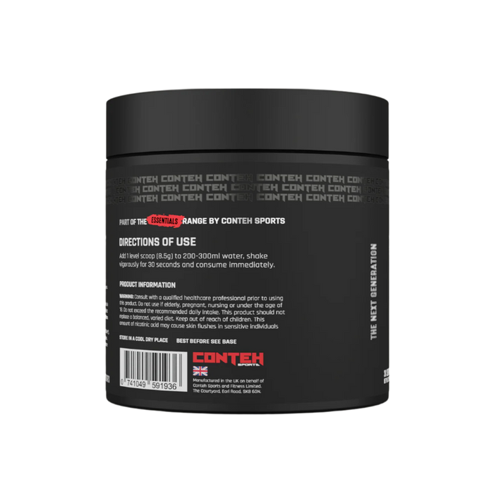 Conteh Sports The Stim Pre-Workout 255g - High-Stimulant Daily Driver for Energy, Focus, and Endurance