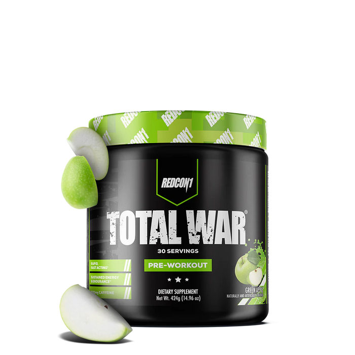 Redcon1 Total War Preworkout 30 Servings - Green Apple - Pre Workout at MySupplementShop by RedCon1