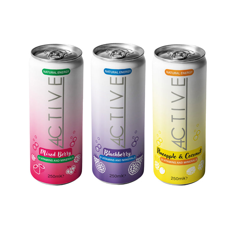 4CTIVE Natural Energy Drink 12x250ml