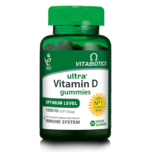 Vitabiotics Ultra Vitamin D 1000 IU Vegan 50 Gummies - Bone Care at MySupplementShop by Vitabiotics