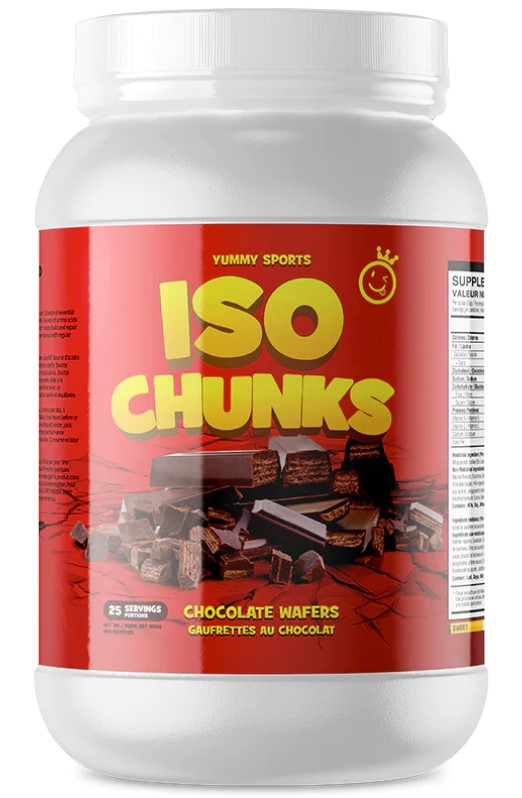 Yummy Sports ISO Chunk 25 Serv 800g Chocolate Wafers