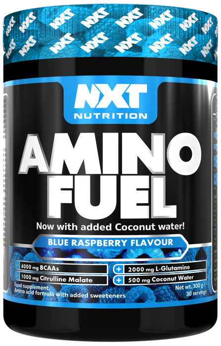 NXT Nutrition Amino Fuel (300g) 30 Servings - Blue Raspberry - Amino Acid Supplement at MySupplementShop by Nxt Nutrition