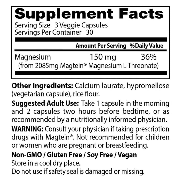 Doctor's Best Brain Magnesium with Magtein 50 mg 90 Veggie Capsules | Premium Supplements at MYSUPPLEMENTSHOP