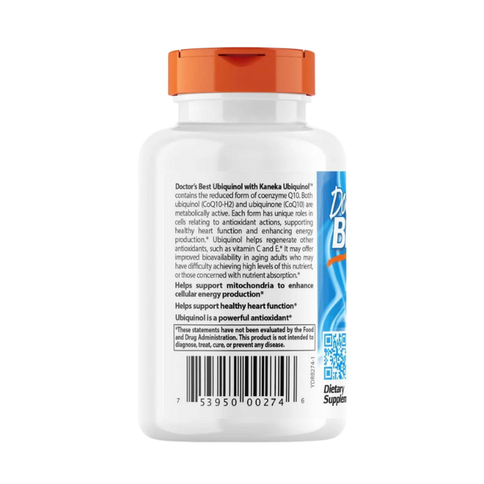 Doctor's Best Ubiquinol with Kaneka 200mg 30 Softgels