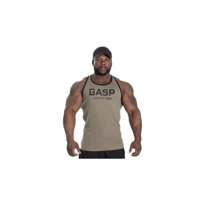 GASP Ribbed T-Back - Washed Green