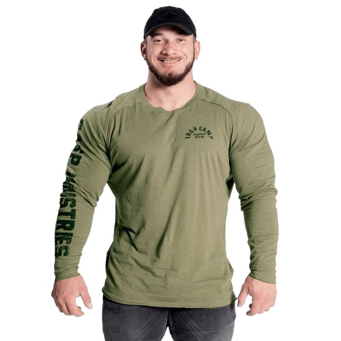 GASP Throwback LS Tee - Wash Green