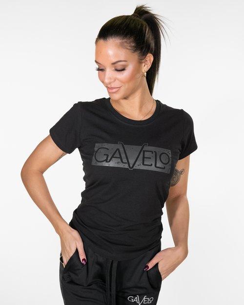 Gavelo Black Grey Logo T-Shirt