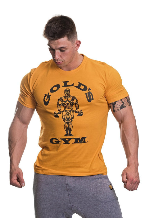 Gold's Gym Muscle Joe T-Shirt Gold - Small - T-shirt at MySupplementShop by Gold's Gym