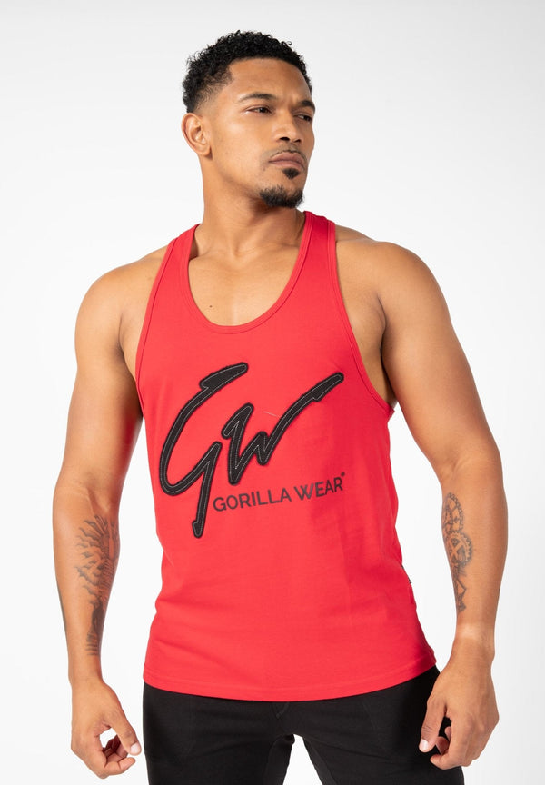 Gorilla Wear Evansville Tank Top - Red - XL - Tank Top at MySupplementShop by Gorilla Wear