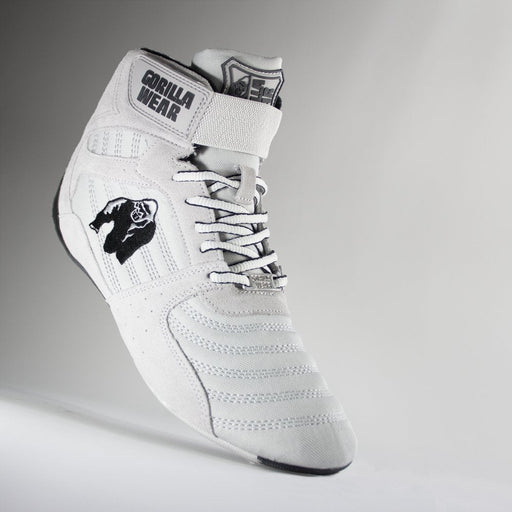 Gorilla Wear Perry High Tops Pro - White - UK 5 - High Tops at MySupplementShop by Gorilla Wear