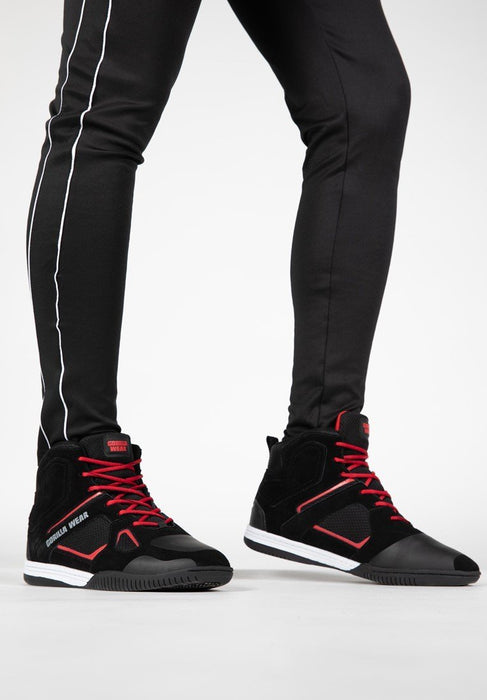 Gorilla Wear Troy High Tops - Black/Red - EU 43 - High Tops at MySupplementShop by Gorilla Wear