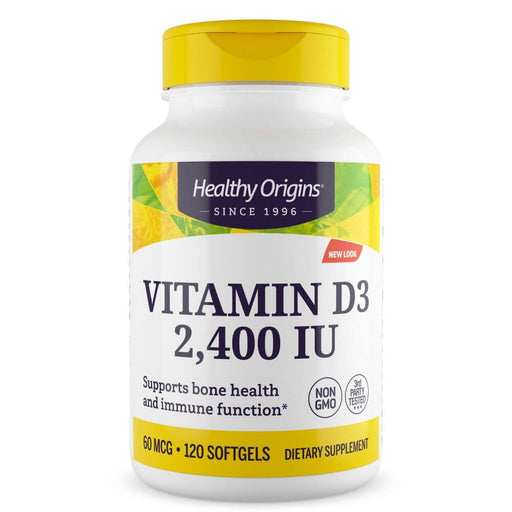 Healthy Origins Vitamin D3 2400iu 120 Softgels | Premium Supplements at MYSUPPLEMENTSHOP