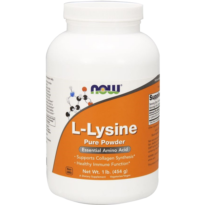 NOW Foods L-Lysin, 1000 mg (Pulver) – 454 g